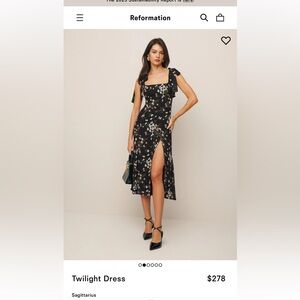 Reformation Twilight Dress in Green - Read Description!